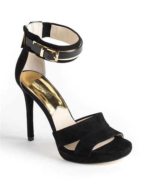 michael kors platform sandals|michael kors suede platform sandals.